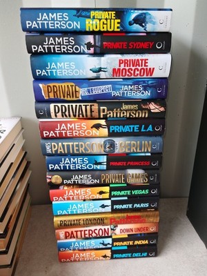 James Patterson Private Series 1-15 Bücher Sammlung Set Hardcover 