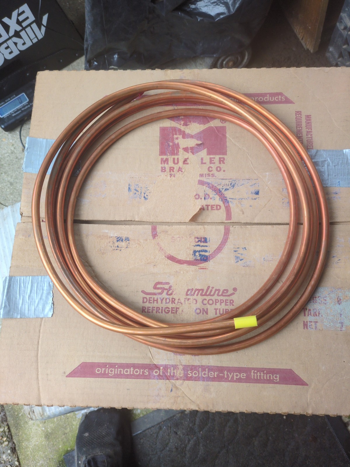 Mueller Brass Co. Copper Tubing Length?3/8" x .032 Refrigeration NOS New 2.3 Lbs