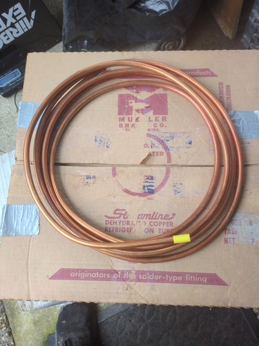 Mueller Brass Co. Copper Tubing Length?3/8" x .032 Refrigeration NOS New 2.3 Lbs