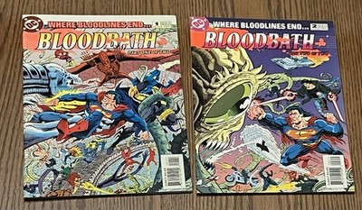 Bloodbath #1 & 2 DC Comics 1993 Superman 2nd appearance of Hitman (book 2)