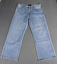 Henri Lloyd Jeans Men's W38 L28 Regular 100% Cotton Light Wash Denim Trousers