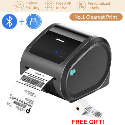 Phomemo D520BT Bluetooth Thermodrucker - DHL Etikettendrucker für Etiketten 4X6