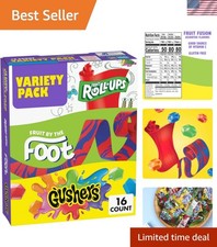 Gushers Fruit Roll-Ups Variety - 10.2 oz Gluten-Free Snack Pack for All Ages