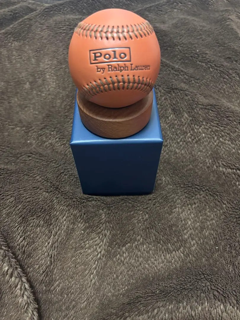 Polo Ralph Lauren Leather Baseball Ball & Stand Purchase Benefit