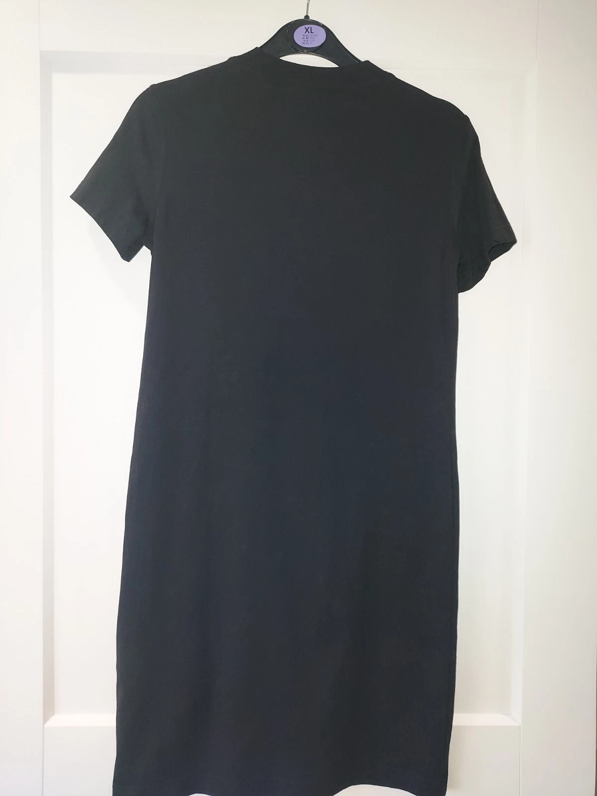 T shirt donna ragazza nera Versace Jeans Couture abito basic taglia XS