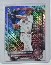 2025 Bowman Draft Chrome Mason Neville Mega Mojo Refractor! #BDC-109 Reds 