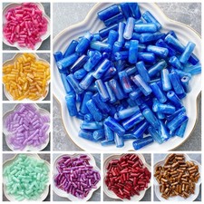 10pcs Cylinder 20x8mm Resin Plastic Loose Beads For Jewelry Making DIY Jewelry