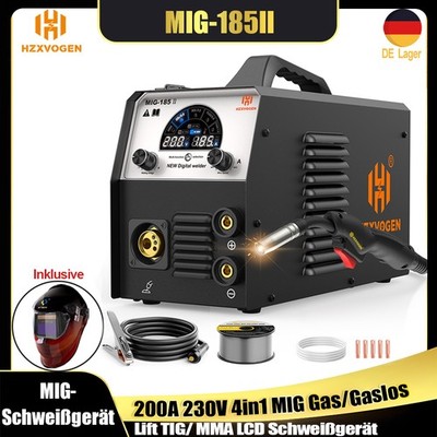 4 EN 1 200A MIG MAG Schweißinverter SYN Schweißgerät WIG MMA Inverter IGBT 230V