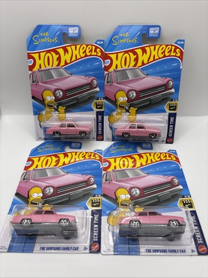 #ad #ad Hot Wheels The Simpsons Family Car 2026 Homer Lot of 4 108 250 SCREEN TIME 3 10 $32.99