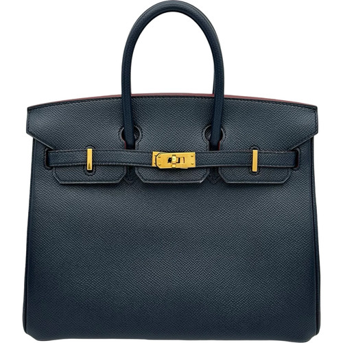 HERMES Birkin Contour 25 Epsom Leather Handbag A Stamp #OKB268
