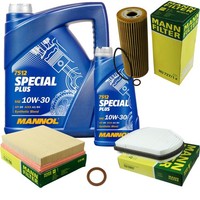 Inspektionspaket 6L Mannol 10W-30 FüR Mercedes R170 200 Kompressor 230