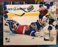 Henrik Lundquist Licensed 8X10 Color Photo In Action NEW YORK RANGERS