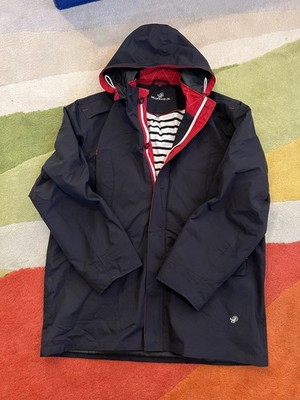 Millstrand Co. Bruyn All-Weather Jacket Hooded Navy Mens XXL