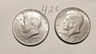 KENNEDY HALF DOLLAR,  40%  SILVER,  1968-D,  1969-P, ----423