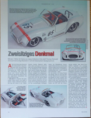 AC COBRA von 1965 in 1-24 von Jada...ein Modellbericht #1012m