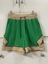 Jordan Diamond DZ3352-310, Women Basketball Short Green / Beige / Black