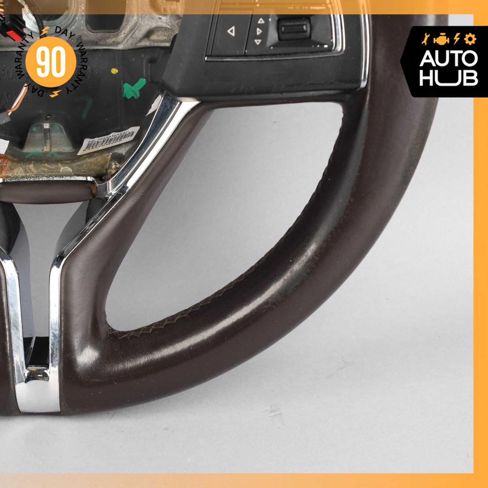 14-20 Maserati Quattroporte M156 S Q4 Ghibli M157 Steering Wheel Brown OEM