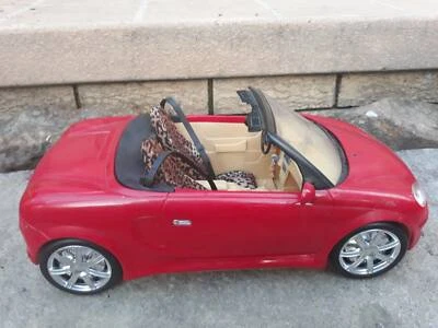 barbie red convertible car