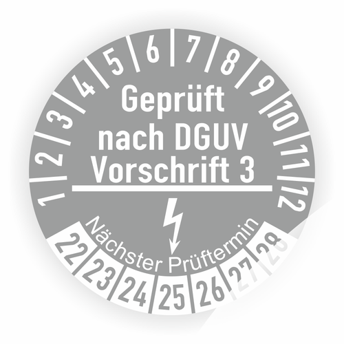 Prüfplaketten DGUV Vorschrift 3 Prüfung Elektrischer Anlagen Betriebsmittel - Picture 6 of 15
