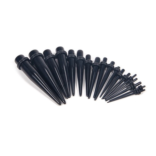 50pcs Ear Stretching Kit 14G-00G Taper Ear Gauges Plugs Tunnels Expander Set - Picture 8 of 15