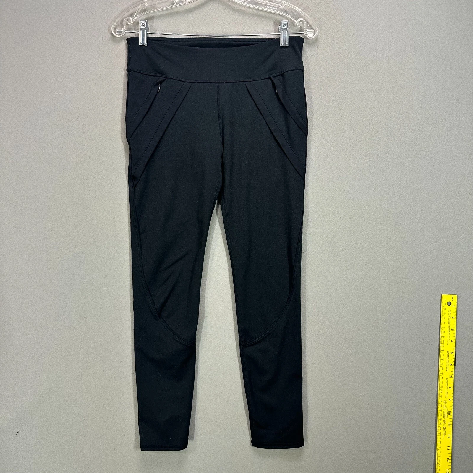 fabletics stretch zip side pockets commuter leggings