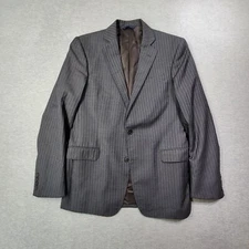 Brooks Brothers Blazer Mens 38R Gray Striped Regent Tollegno 1900 Sports Coat