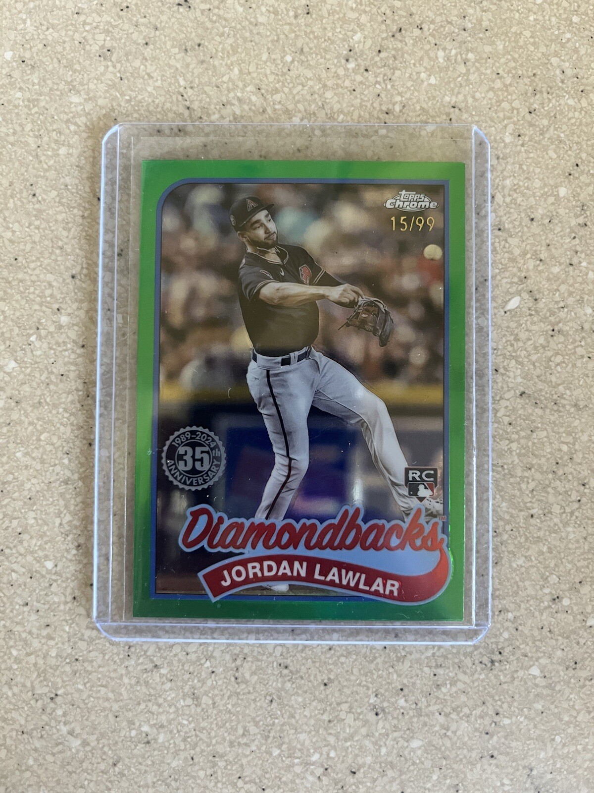 2024 Topps Chrome - 1989 Topps Baseball Jordan Lawlar /99 GREEN #89CB-14 (RC)