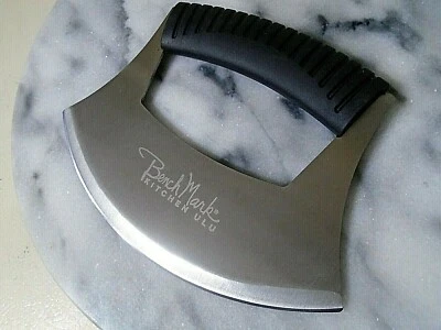 Benchmark Alaska Ulu Kitchen Slicer Full Tang Knife Stainless Steel New 6 1/2"