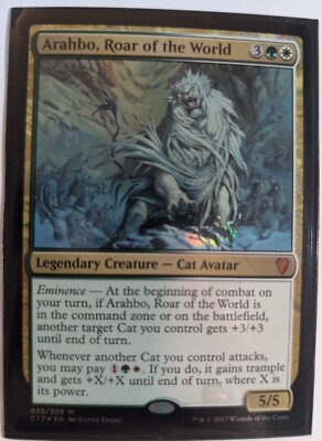 MTG - Arahbo, Roar of the World - EN - NM - Commander - Mythic - Foil