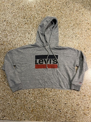 Levi's womens cut off hoodie sweatshirt 