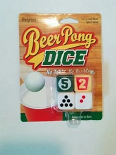 BEER PONG Dice Game New Sealed 21 and older Drinking Game NIP 