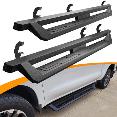 Drop Steps Running Boards Fit 19-26 Silverado/Sierra 1500 2500/3500 HD Crew Cab