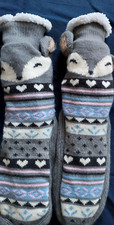 Women's Sherpa Thermal Winter Socks Christmas Reindeer Cozy Fuzzy Winter 1 Size