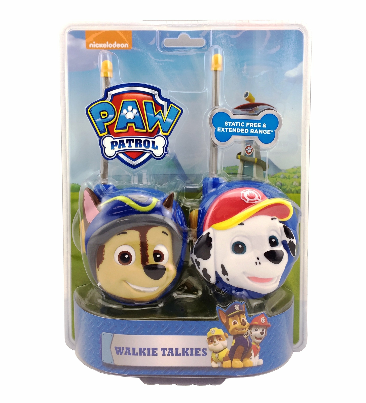 paw patrol chase & marshall walkie talkies