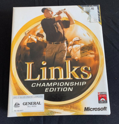 Microsoft PC-CD Golf Game 2001 Links Championship Edition 4 x Discs (N)