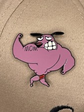 Courage The Cowardly Dog Enamel Pin - Strong Man - Mom Tattoo - 90’s Cartoon 41