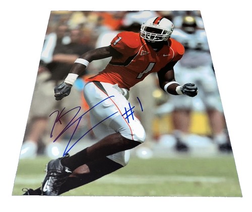 RAYSHAWN JENKINS Signed/Autographed MIAMI HURRICANES 8x10 Photo w