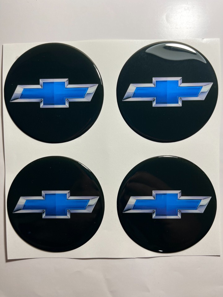 4x Chevrolet Decals Center Wheel Cap Self-Adhesive Emblems Rims Logo ...