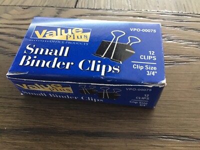 Clips,binder,small,12/bx (780624000753)