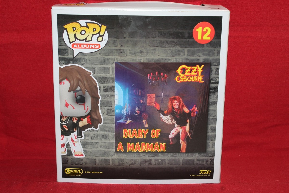 Funko Pop Ozzy Osbourne 12 Diary of a Madman Albums w