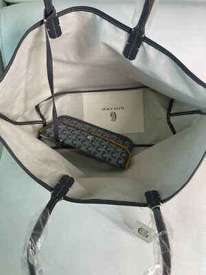Grey Goyard St. Louis PM Tote - Gorgeous Grey Goyardine | eBay 