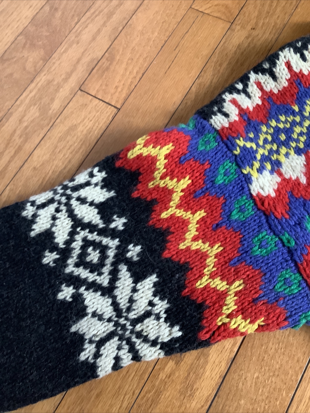 j mclaughlin sweater snowflake pattern hand knit … - image 3