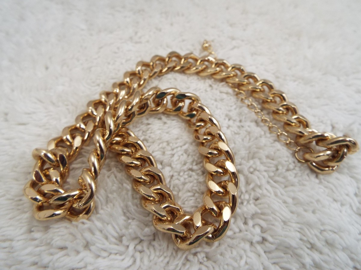 Curb Chain Necklace (B15) | eBay
