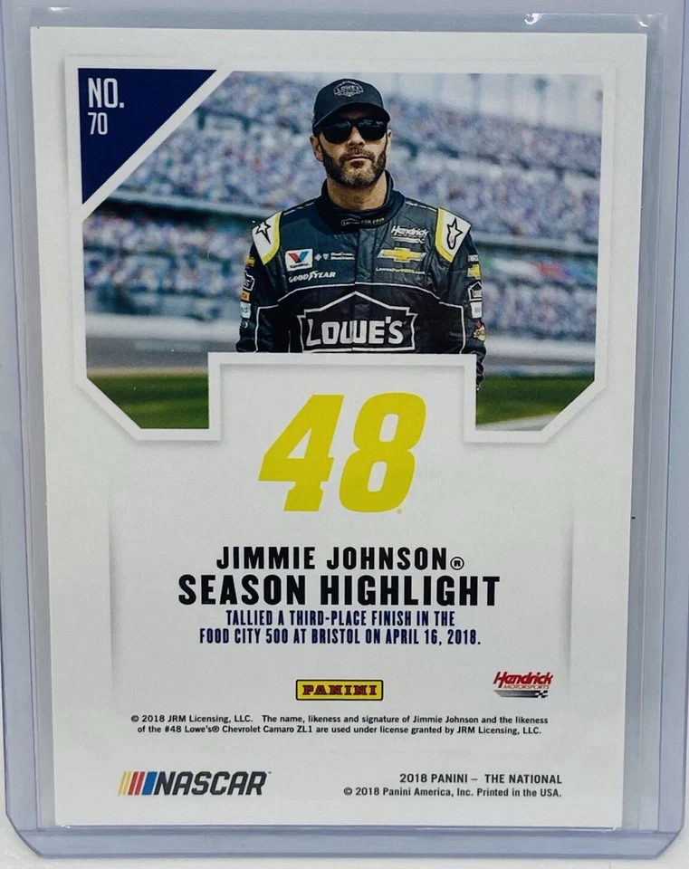 2018 Panini National Convention Escher Squares /25 Jimmie Johnson #70 HOF - Image 2 of 2