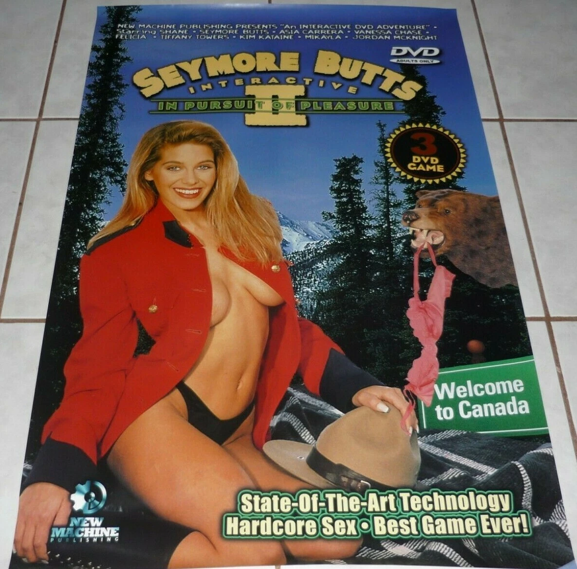 Porn Star SHANE Rare Giant SEYMORE BUTTS Poster! Vtg AVN | eBay