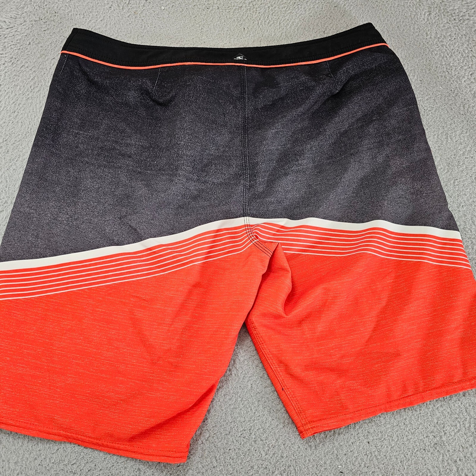 ONeill Swim Trunks Mens Size 34 Orange Hyperfreak Board Shorts Bathing