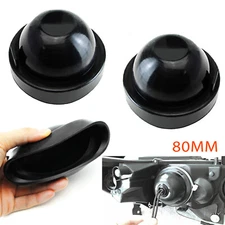 2x Dust Seal Caps 80MM Rubber Housing For HID Conversion Kit Headlight Retrofit