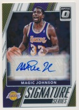 MAGIC JOHNSON #53 2017-18 Panini Donruss Optic SIGNATURE SERIES AUTO LAKERS