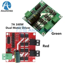 7A 160W Dual DC Motor Drive Module 12V/24V PWM H-bridge L298 Logic Board