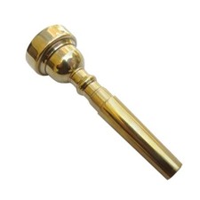 3/5/7C Brass Professional Trumpet Mouthpiece for Bach Gold Coated w/ Rich Tone